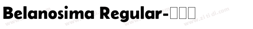 Belanosima Regular字体转换
